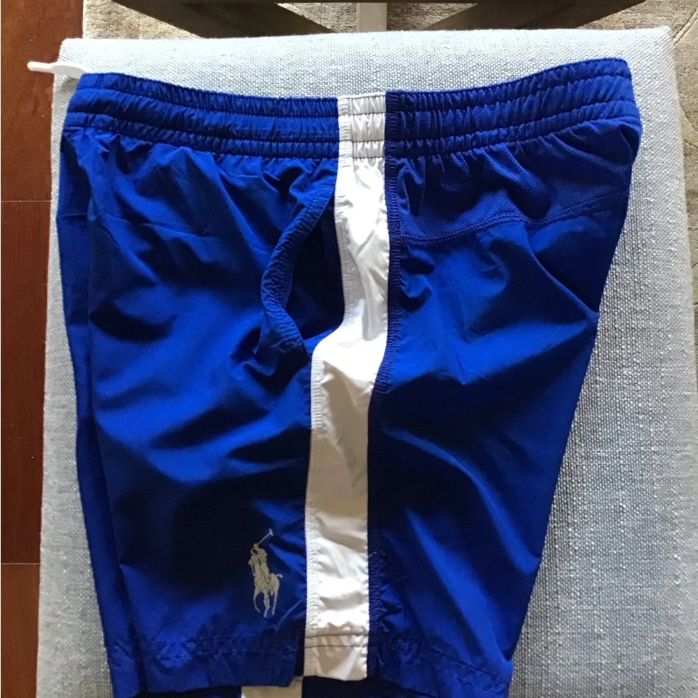 Polo RL Sport Shorts Elastic Waist‎ Drawstring Lightweight Pony Boys